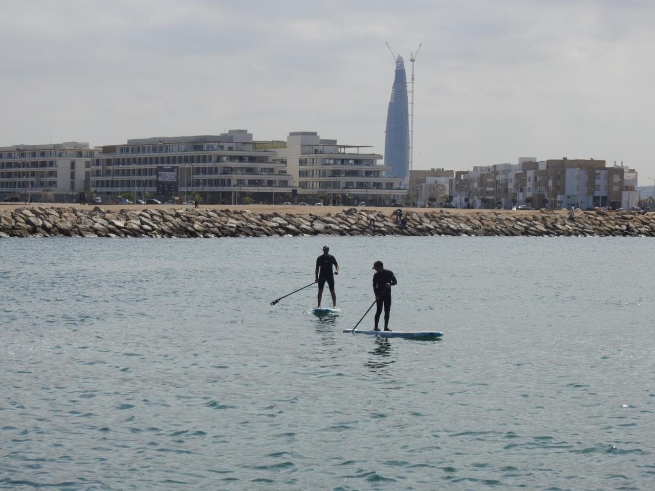 Balade en stand up paddle à Rabat